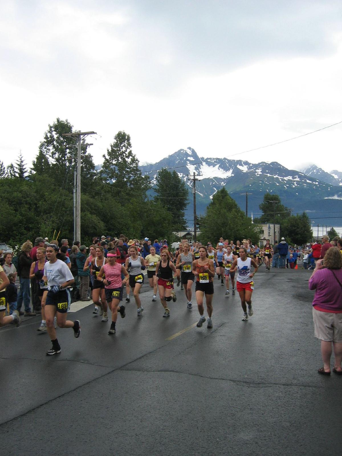 Mount Marathon in Downtown Seward