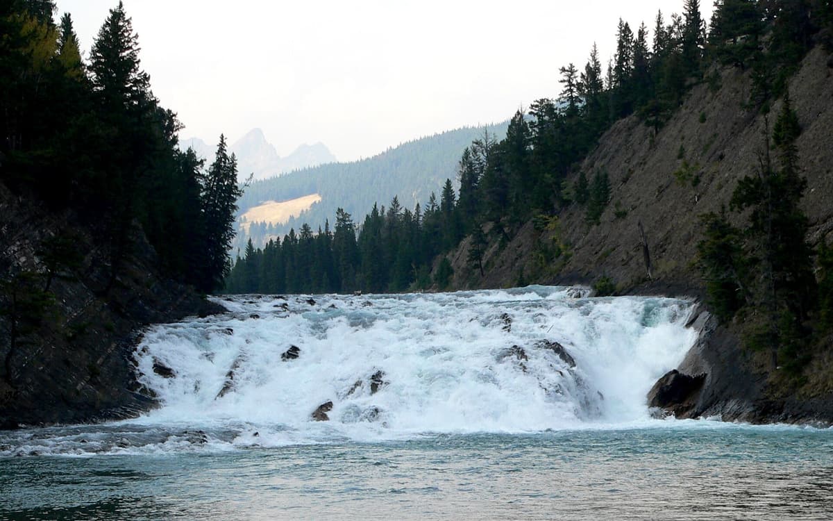 Bow Falls in Banff townsite