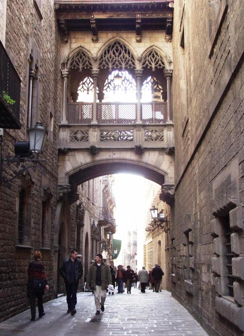 Gothic Quarter in Ciutat Vella, Barcelona