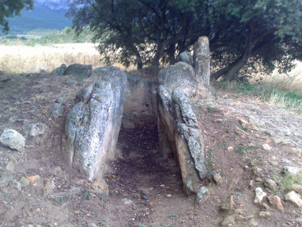 Dolmen de El Sotillo in Laguardia outskirts