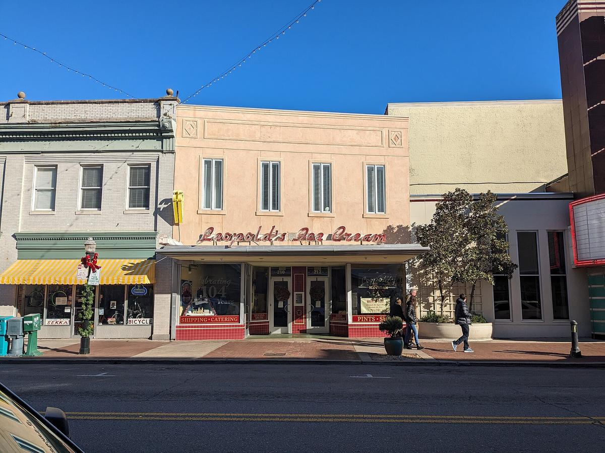 Leopold's Ice Cream in Broughton Street, Savannah