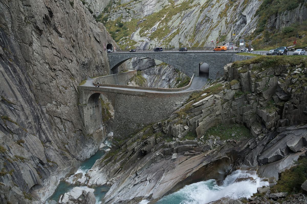 Teufelsbrücke in Schöllenen, Andermatt