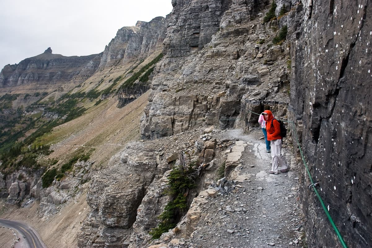 Highline Trail in Logan Pass, Glacier National Park