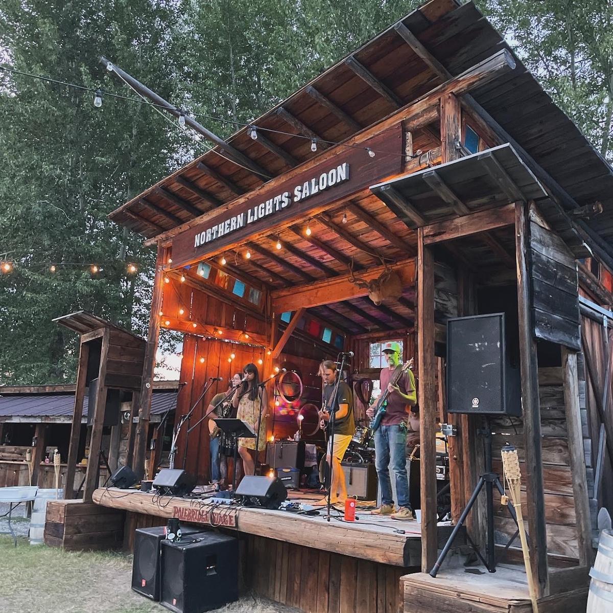 Northern Lights Saloon in Polebridge, Glacier National Park