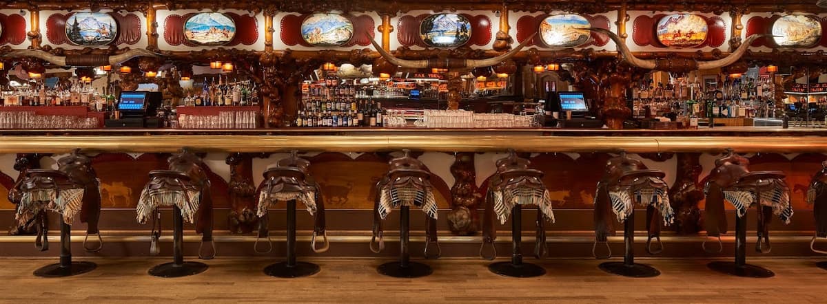 Million Dollar Cowboy Bar in Jackson Town Square, Grand Teton National Park