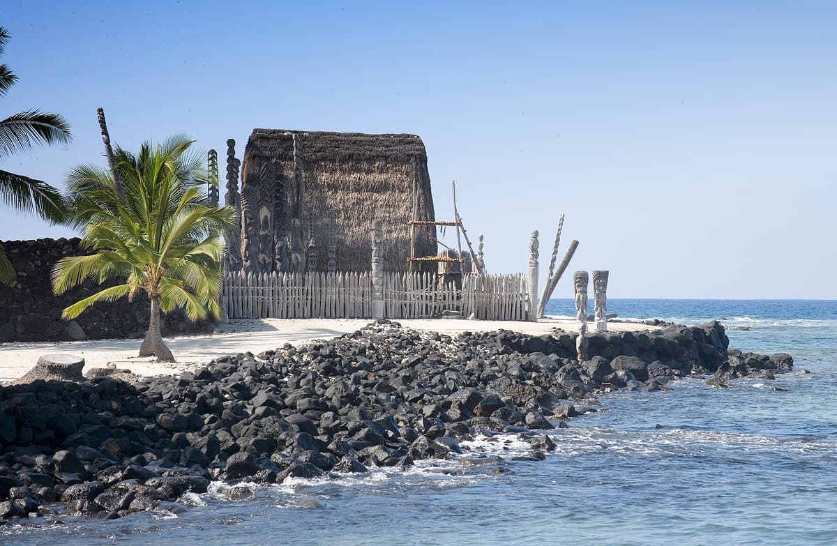 Puʻuhonua o Hōnaunau National Historical Park in South Kona, Big Island