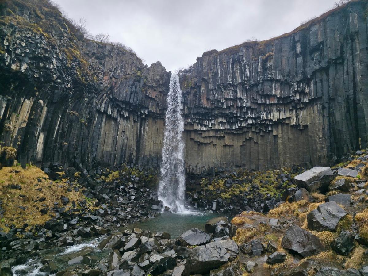 Svartifoss in Skaftafell, Jökulsárlón
