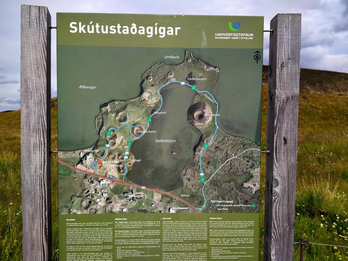 Skútustaðagígar in Skútustaðir, Mývatn