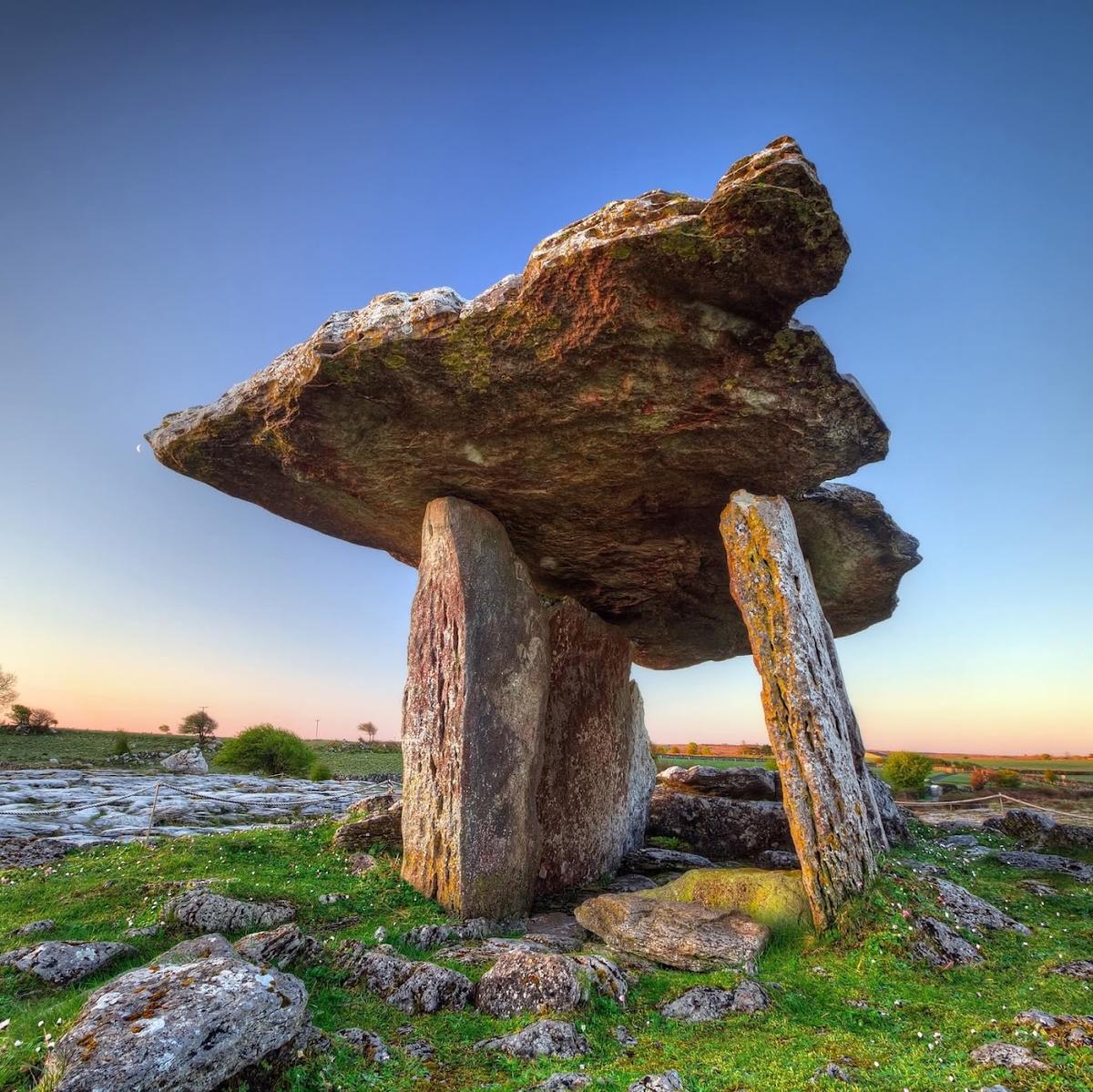 Poulnabrone Dolmen in The Burren, Doolin & the Cliffs of Moher