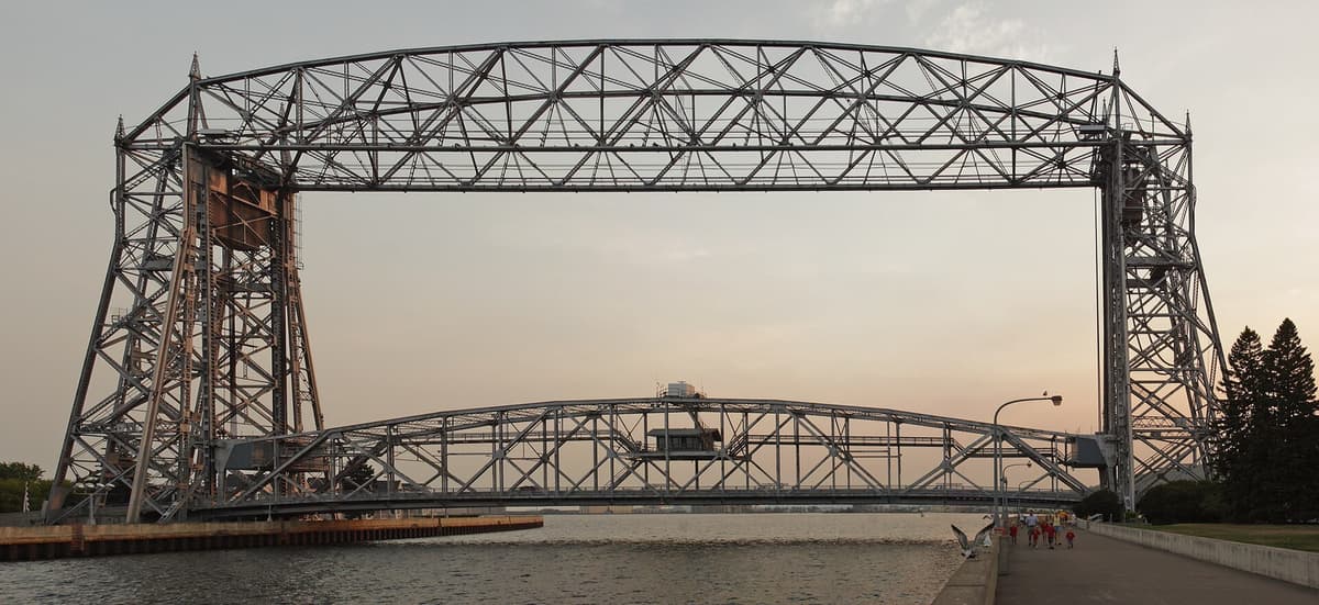 Aerial Lift Bridge in Canal Park, Duluth