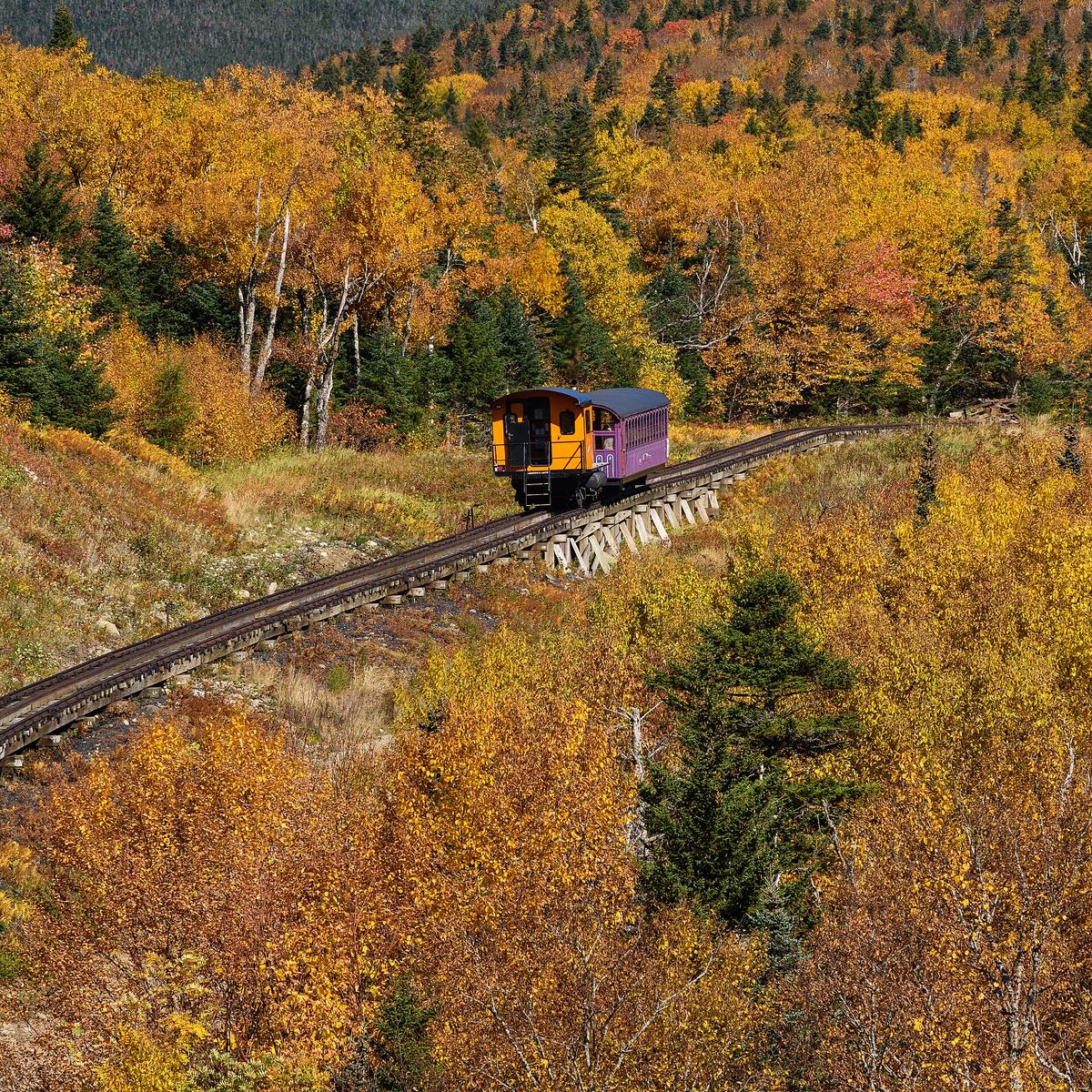 Mount Washington Cog Railway in Bretton Woods, New Hampshire