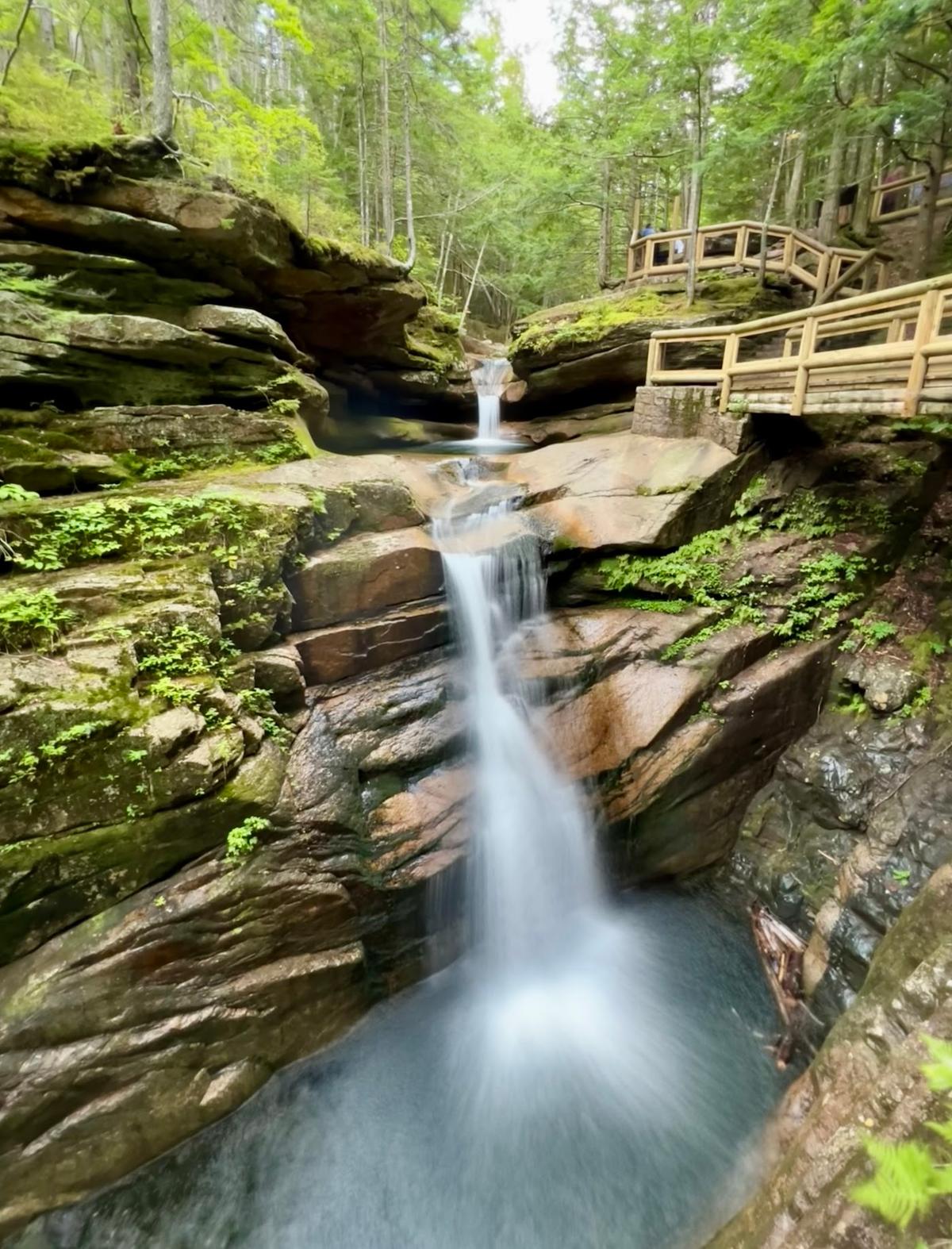 Sabbaday Falls in White Mountain National Forest, New Hampshire