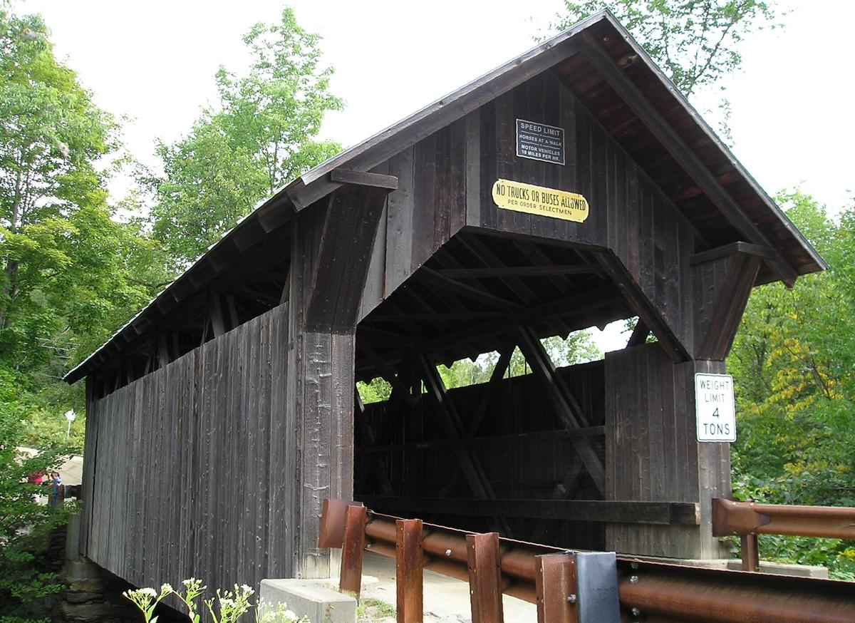 Gold Brook Covered Bridge in Stowe, Vermont