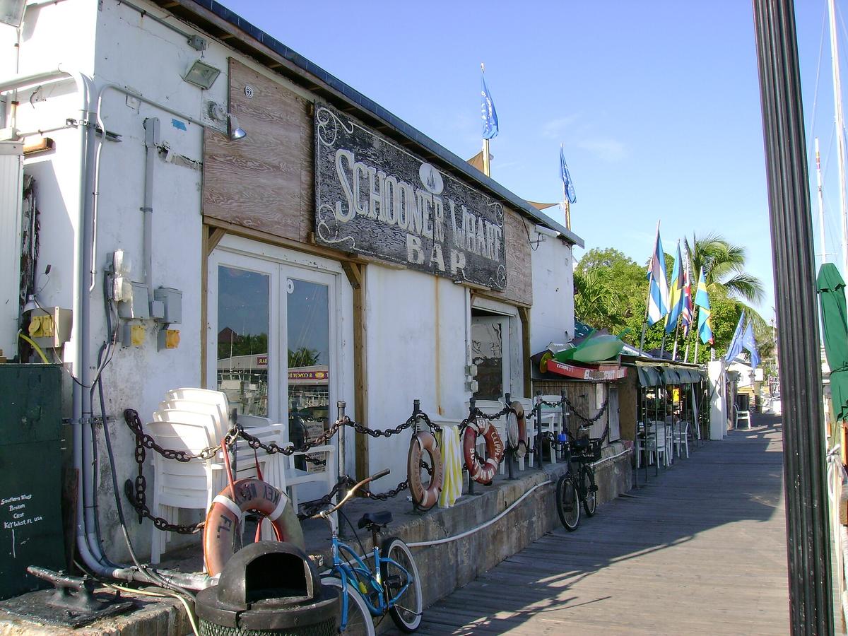 Schooner Wharf Bar pirate drop in Historic Seaport, Old Town & Duval Street