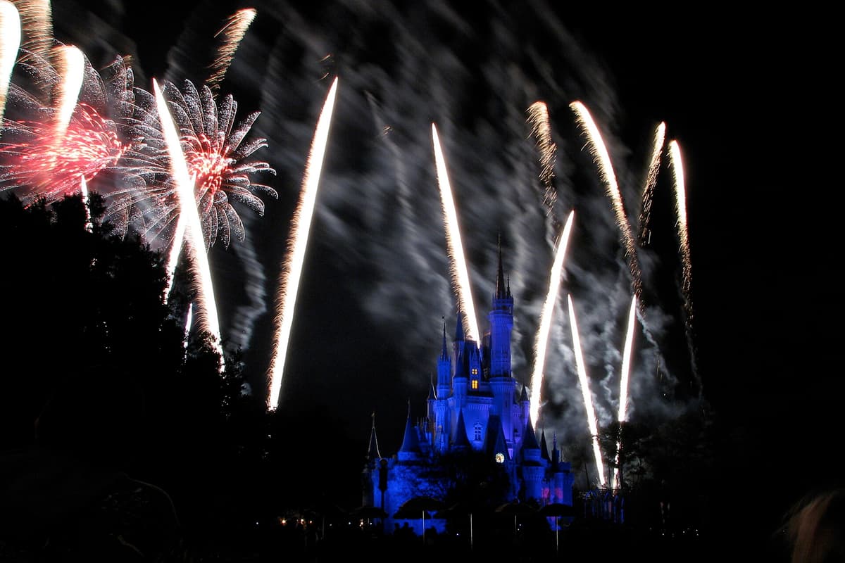 Magic Kingdom New Year's Eve fireworks in Magic Kingdom, Walt Disney World