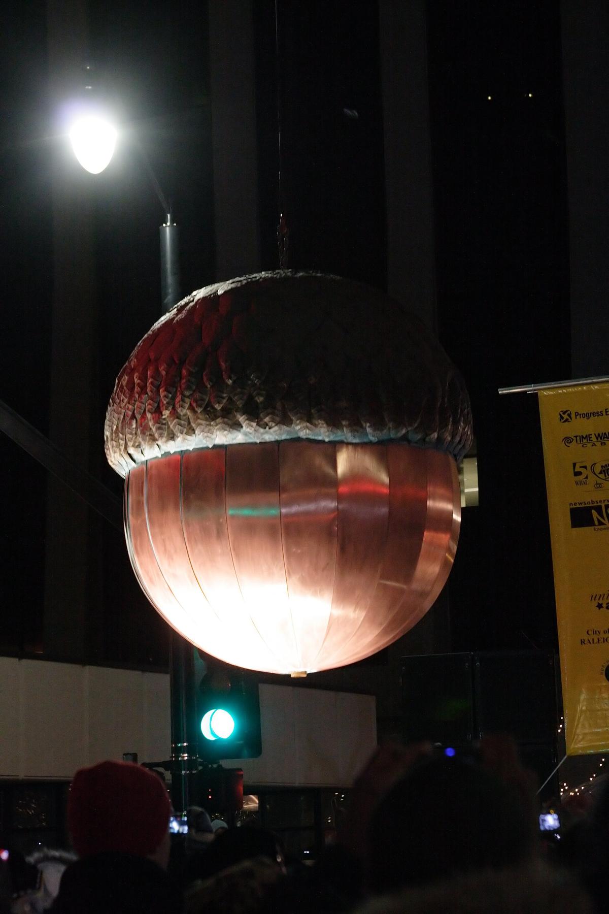 First Night Raleigh and the Acorn Drop in Fayetteville Street, Downtown Raleigh