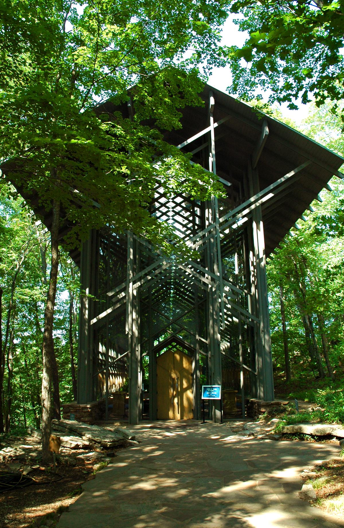 Thorncrown Chapel in West of town, Eureka Springs