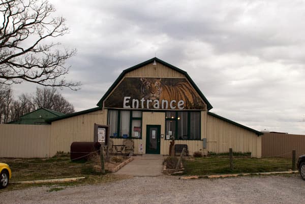 Turpentine Creek Wildlife Refuge in South of town, Eureka Springs