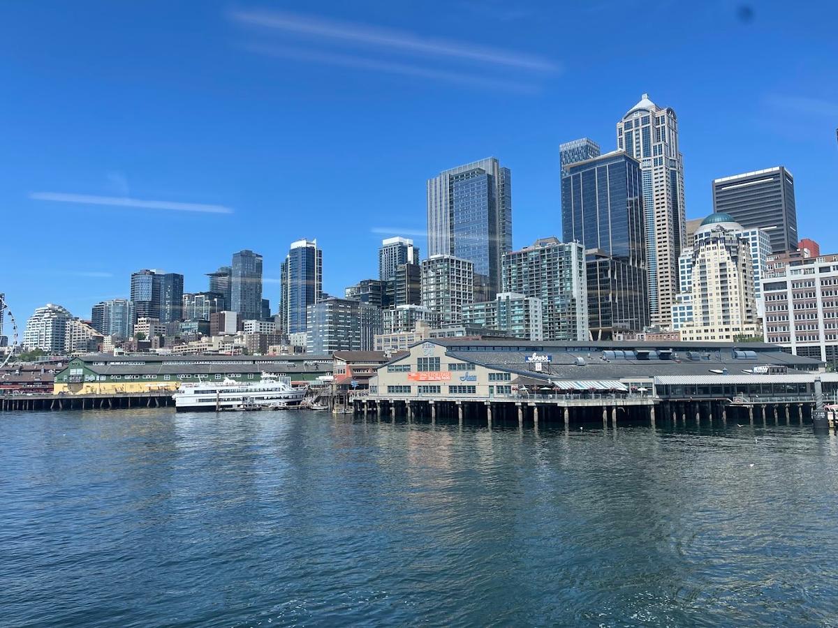Seattle–Bainbridge ferry in Winslow, Bainbridge Island