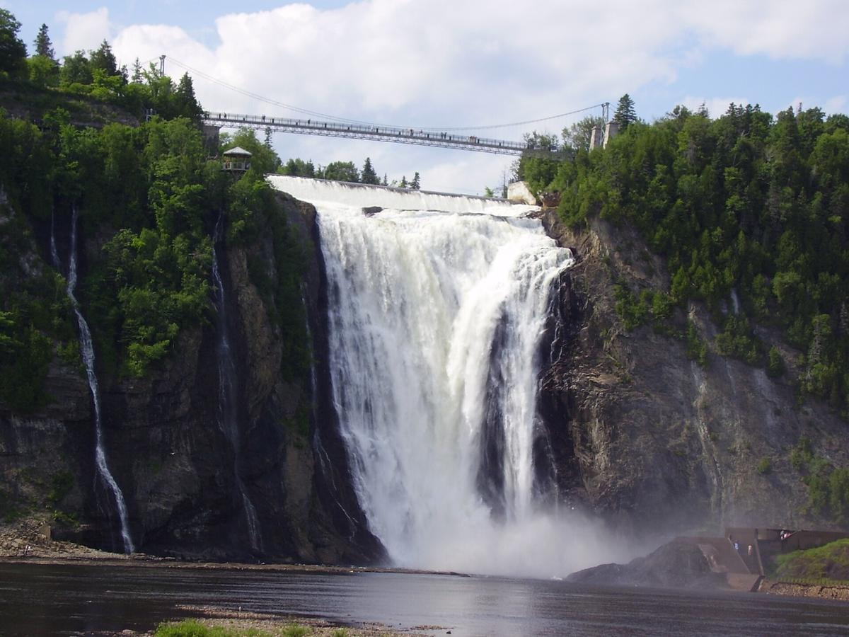 Montmorency Falls in Beauport, Québec City