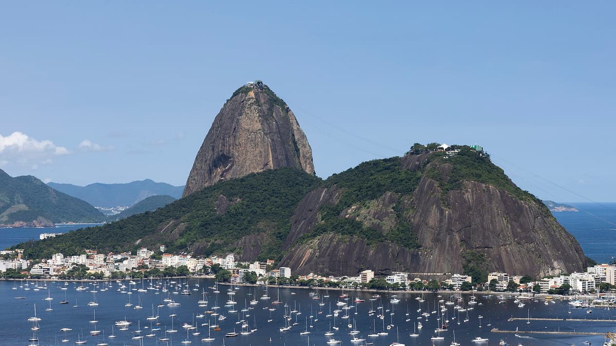 Sugarloaf Mountain in Urca, Rio de Janeiro
