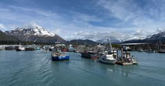Anchorage on the Alaska Glacier Route route