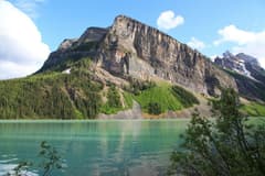 Lakeshore trail near Lake Louise