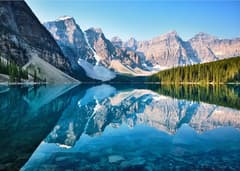 Moraine Lake near Lake Louise
