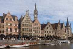 Ghent on the Amsterdam to Bruges by Rail route