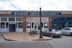 Bishop Arts District on the Dallas New Year's Eve route