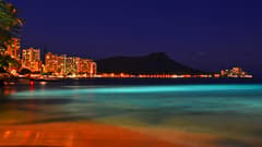 Waikiki on the Honolulu New Year's Eve route