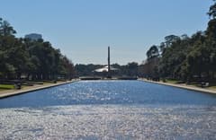 Hermann Park & Museum District on the Houston New Year's Eve route