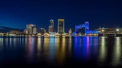 Downtown Jacksonville & Southbank on the Jacksonville New Year's Eve route