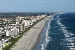 Jacksonville Beach on the Jacksonville New Year's Eve route