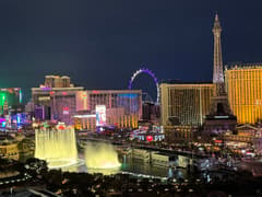 The Strip on the Las Vegas New Year's Eve route