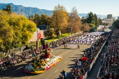 Pasadena on the Los Angeles New Year's Eve route