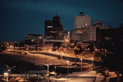 Beale Street & Downtown Memphis on the Memphis New Year's Eve route