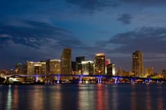 Downtown Miami & Bayfront on the Miami New Year's Eve route