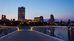 Deer District & Downtown Milwaukee on the Milwaukee New Year's Eve route