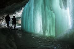 Minnehaha Falls on the Minneapolis New Year's Eve route