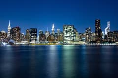 Midtown Manhattan on the New York New Year's Eve route