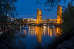 Old Sacramento Waterfront on the Sacramento New Year's Eve route