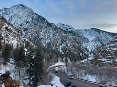 Big Cottonwood Canyon on the Salt Lake City New Year's Eve route