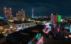 Downtown San Antonio & Hemisfair on the San Antonio New Year's Eve route