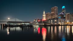 The Embarcadero & Ferry Building on the San Francisco New Year's Eve route