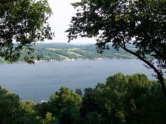 Keuka Lake on the Finger Lakes Wine Trail route