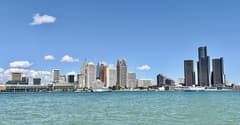 Detroit RiverWalk near Detroit