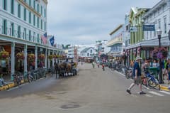Main Street near Mackinac Island