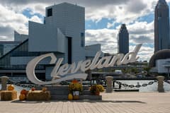 Lake Erie waterfront near Cleveland