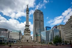 Monument Circle near Indianapolis